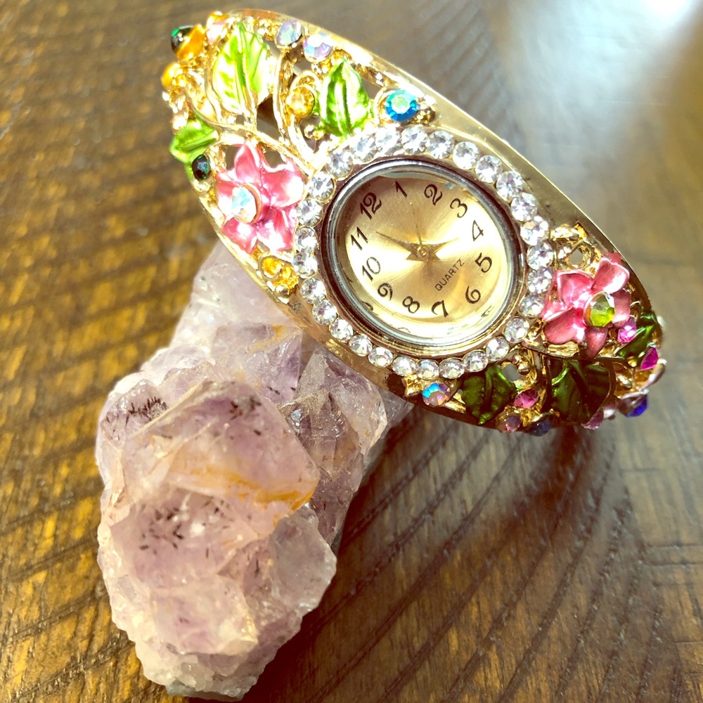 ⛄️Floral fashion watch